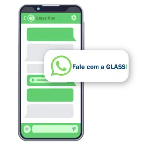 Conversa no WhatsApp com a Glass One sobre serviços de contabilidade e certificados digitais.