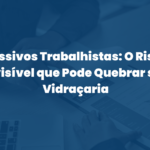 Passivos Trabalhistas: O Risco Invisível que Pode Quebrar sua Vidraçaria